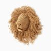 Leo The Lion Head Wall Decoration - Rattan Kids Animal Wall Head