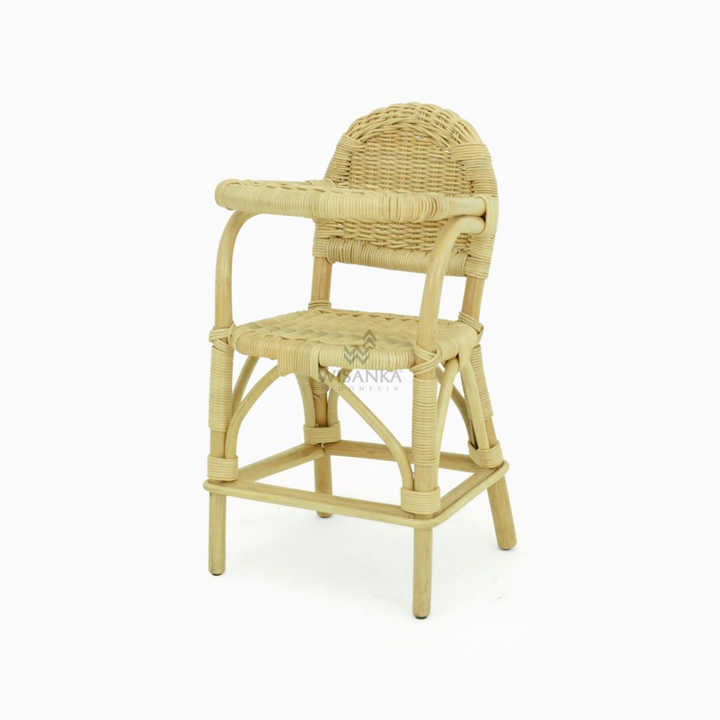 Petite Rattan Dolls High Chair - Rattan Kids Furniture