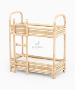 Zoella Doll Bunk Bed - Rattan Kids Furniture