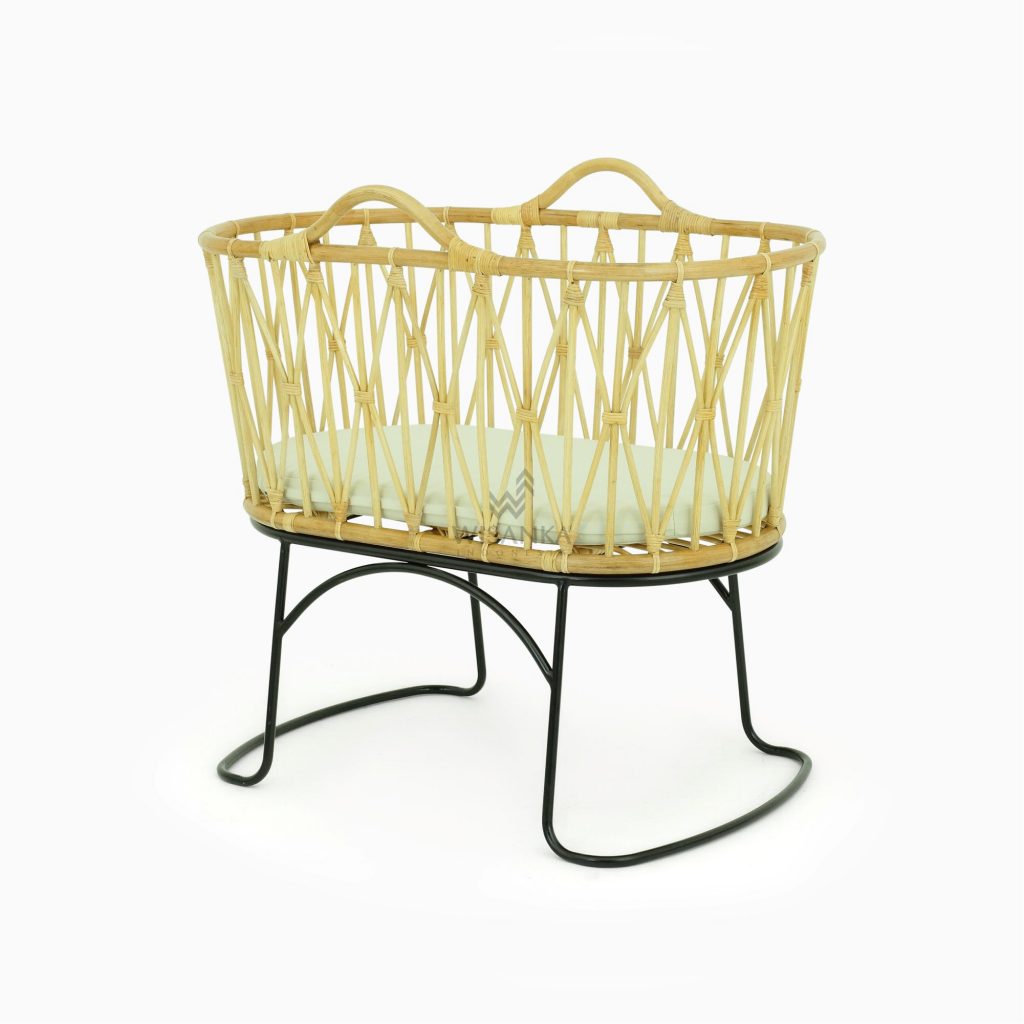Zoey Bassinet - Rattan Kids Furniture
