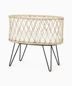 Oval Baby Crib - Rattan Baby Bassinet Furniture