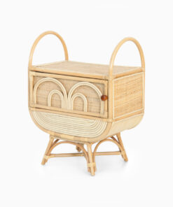 Lewi Kids Wardrobe - Wicker Rattan Wardrobe Furniture closed