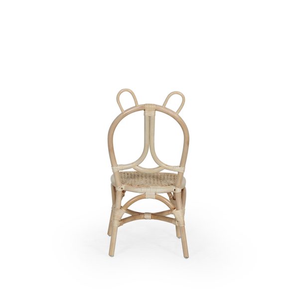 Bear Kids Chair - Natural Rattan Chair - Back