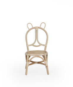 Bear Kids Chair - Natural Rattan Chair - front