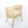 Sorea Rattan Baby Bassinet - perspective