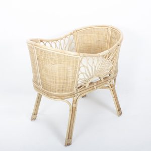 Sorea Rattan Baby Bassinet - perspective
