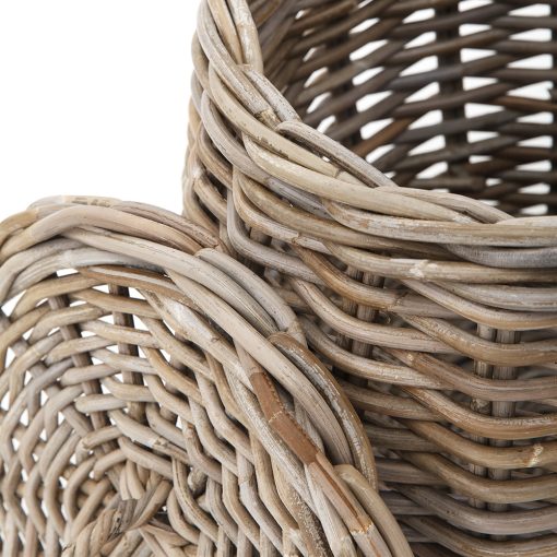 Barrel Storage Basket - Rattan Kubu Basket - Details