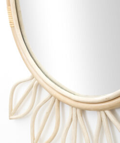 Cochise Mirror - Wicker Round Mirror - Details
